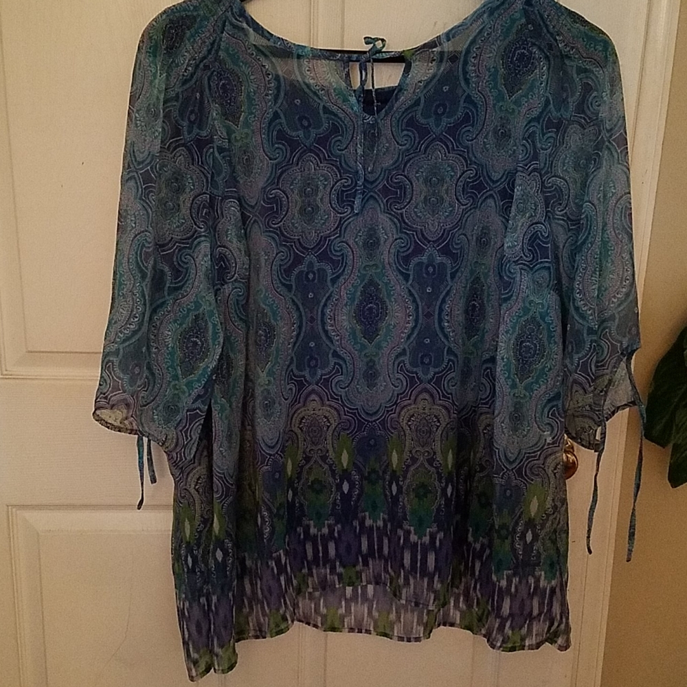 2 piece blouse and tank